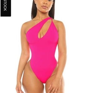 Pink Icon Swim Monokini